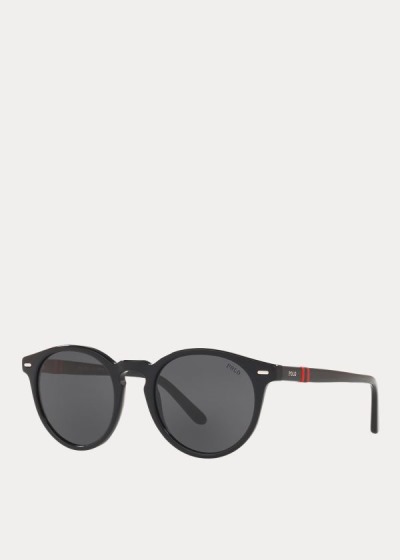 Men's Polo Ralph Lauren RegiMen'stal-Stripe Sunglasses | 672154OTI